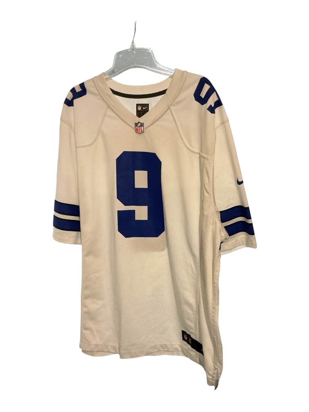 NFL Team White & Blue #9 Men's Football Jersey